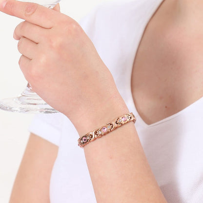 Rosaguld magnetarmbånd