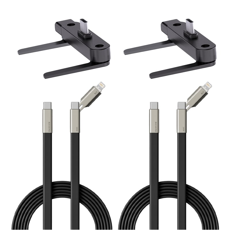 240 W hurtigopladerkabel med 360° roterbar holder