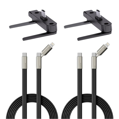 240 W hurtigopladerkabel med 360° roterbar holder