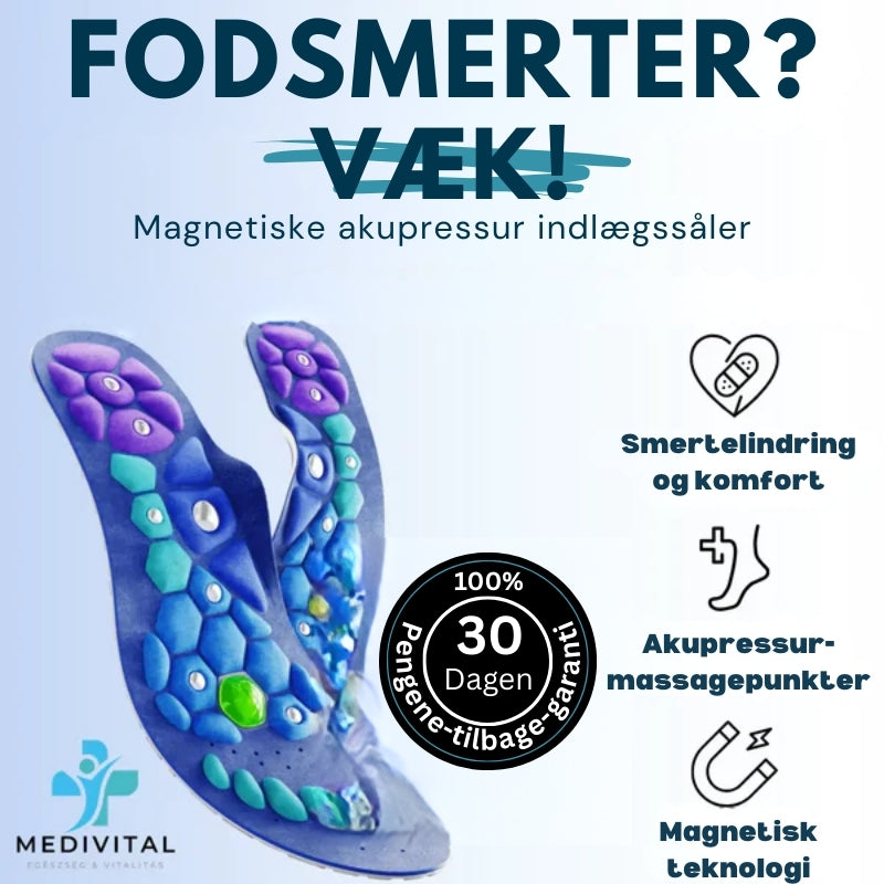 Medivital™ Magnetiske Akupressur Indlægssåler