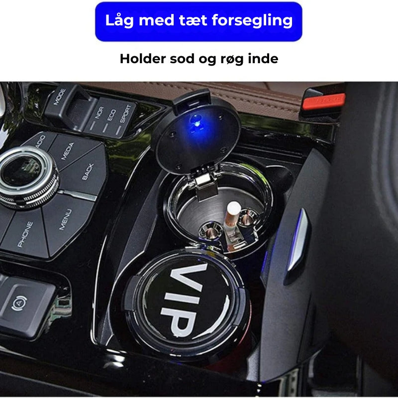 Brandsikker LED-askebæger til biler