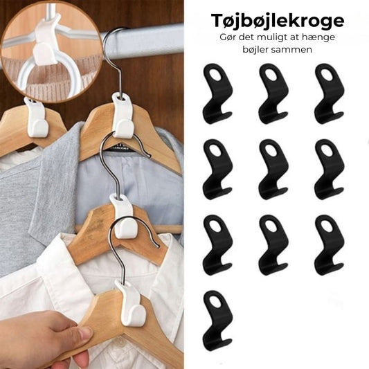 Pladsbesparende bøjlekroge (sæt med 10)