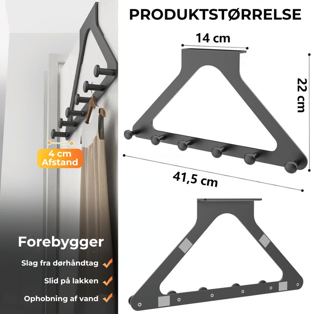 🏠 Dørhænger i slidstærkt kulstofstål