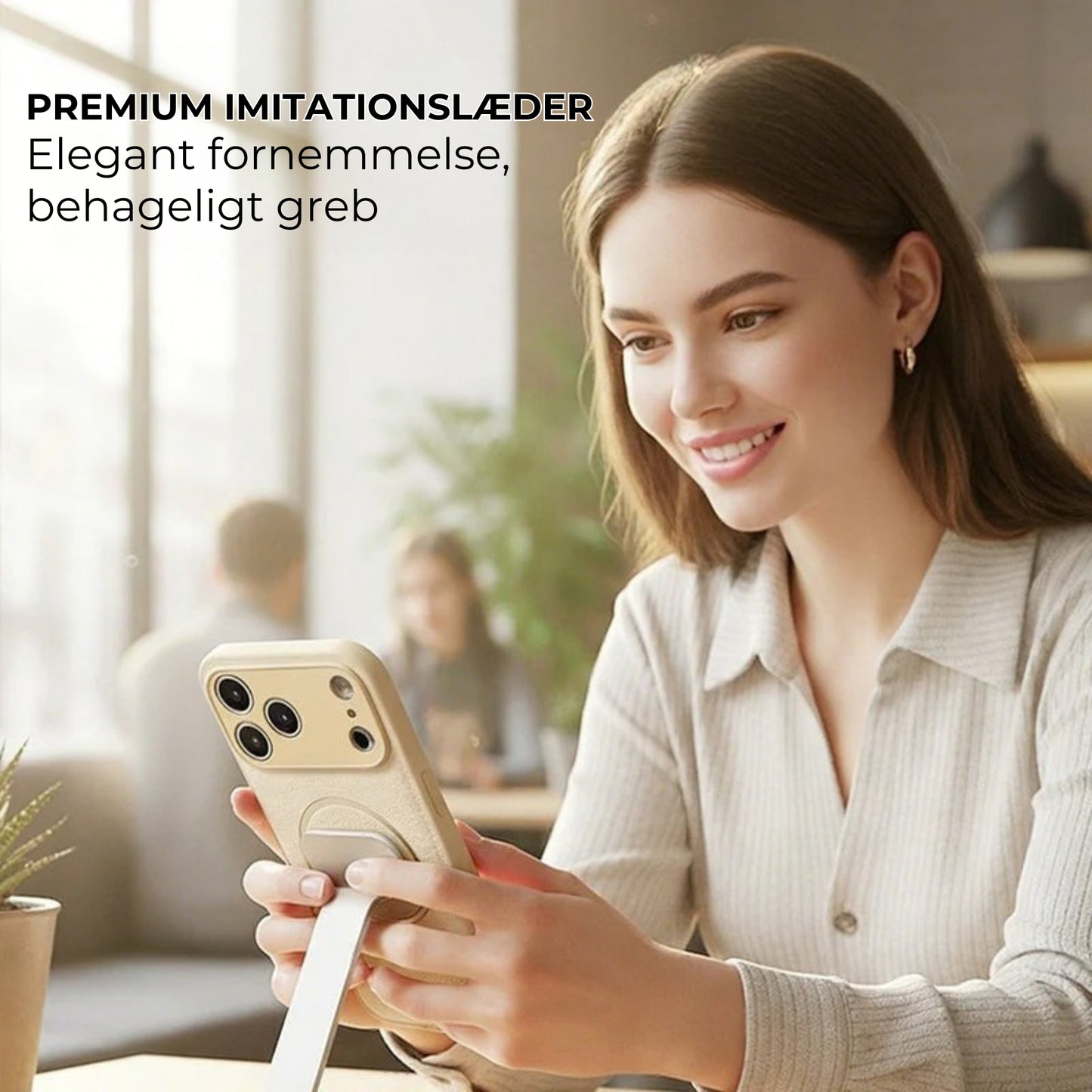 📱 Fingeraftryksresistente magnetiske mobiltelefonetuier til 12-17-serien