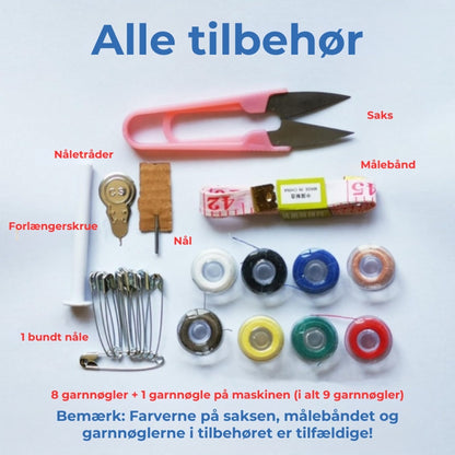 Mini håndholdt symaskinesæt – trådløs, bærbar og klar til at sy
