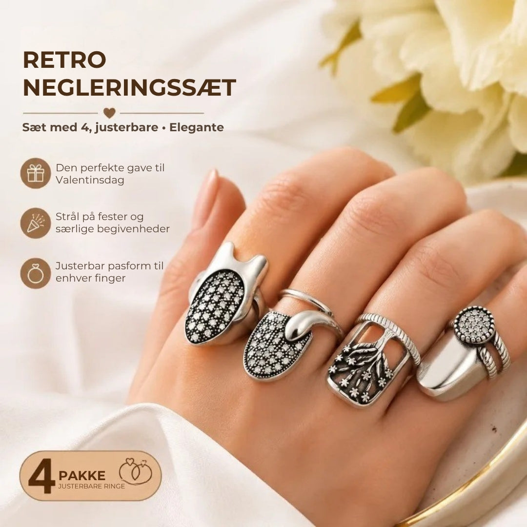 Justerbart negleringssæt – 4 stk.