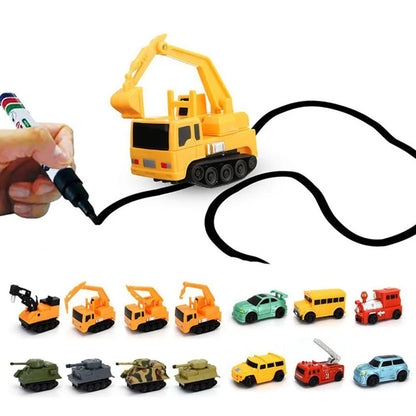 Tegning af legebiler