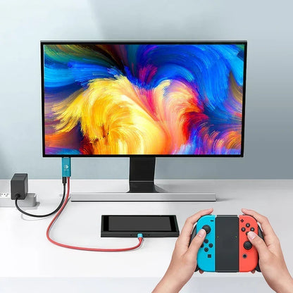 Type-C til HDMI 4K-kabel med 100 W opladningsfunktion