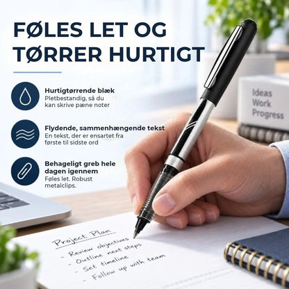 Sæt med 6 hurtigtørrende penne