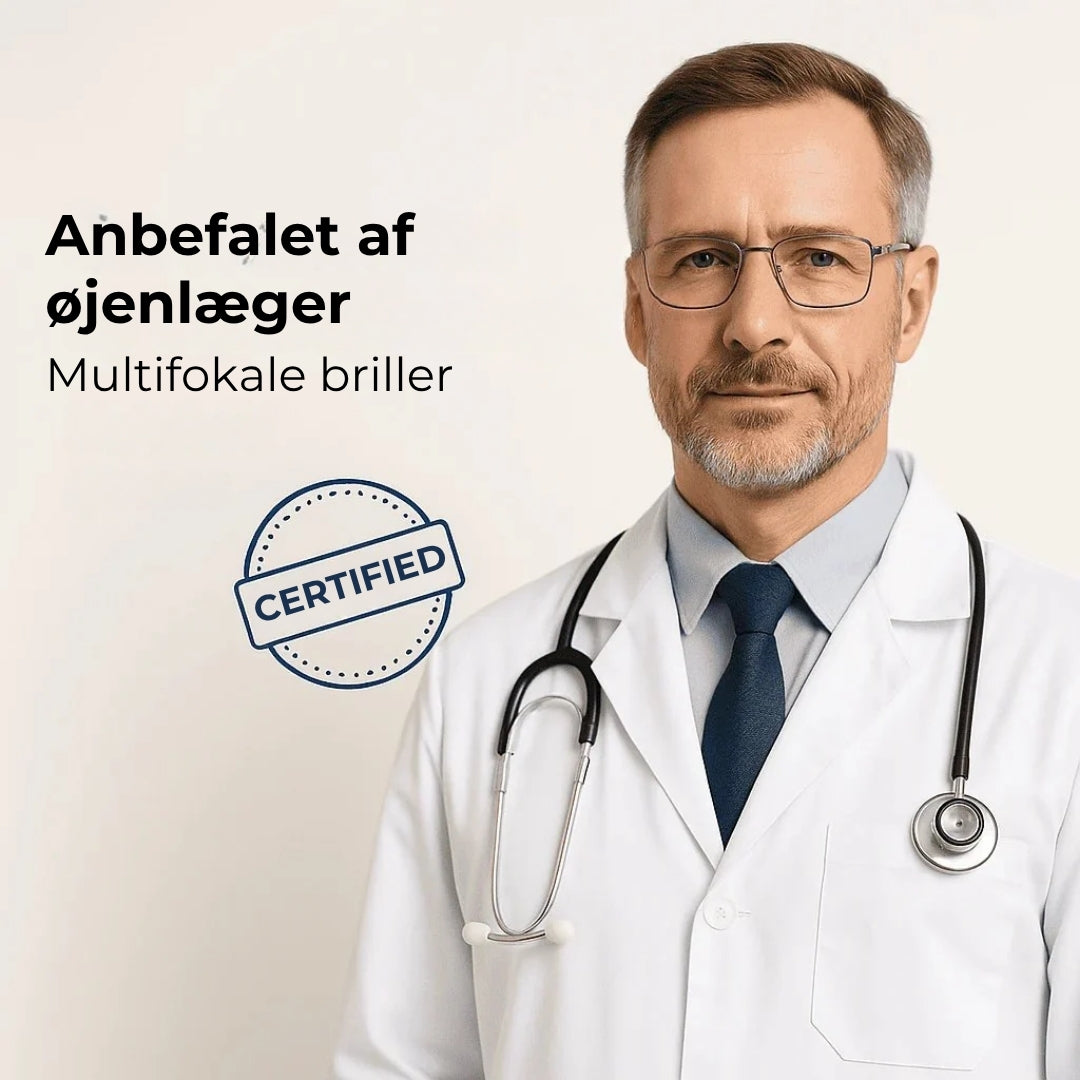 Multifokale briller med adaptiv linseteknologi