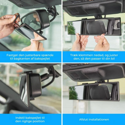 Panoramisk bakspejl med klikmontering