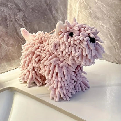 Sødt hunde mikrofiberhåndklæde