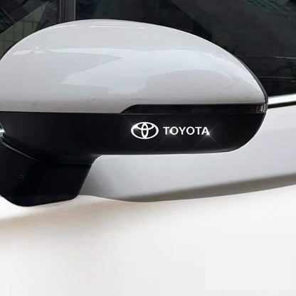 Metalbilklistermærker - 4 stk.