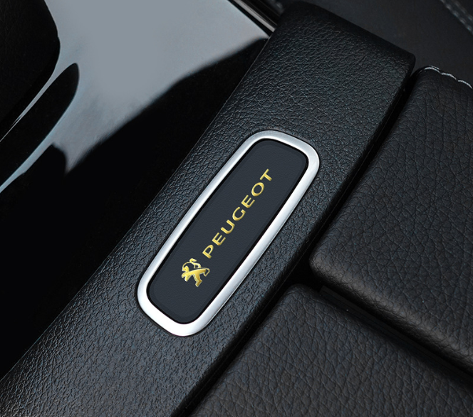 Metalbilklistermærker - 4 stk.