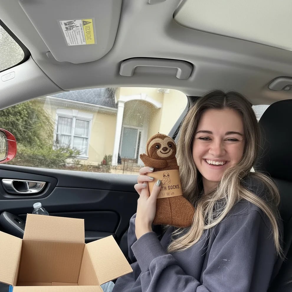 Realistiske hyggestrømper med dyr 🧦 Et par