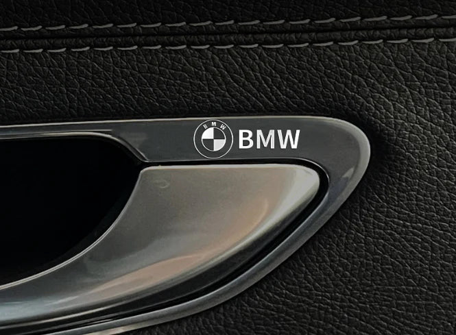 Metalbilklistermærker - 4 stk.