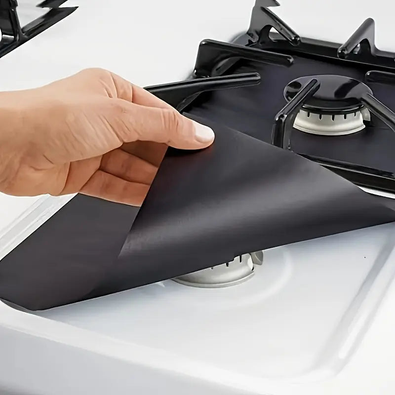 Varmebestandige non-stick-beskyttere til gaskomfur, 4 stk.