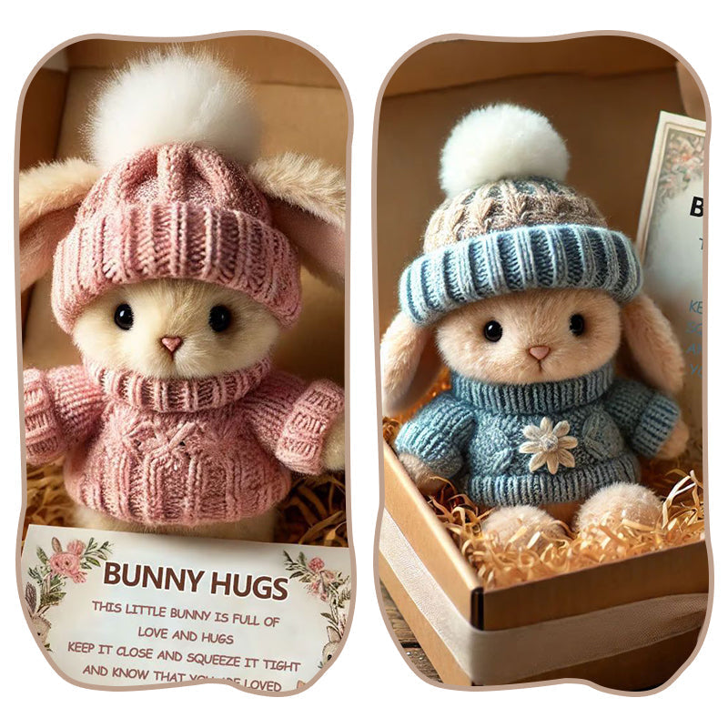 🐇 Påsketilbud på håndlavede mini-kaninbamser