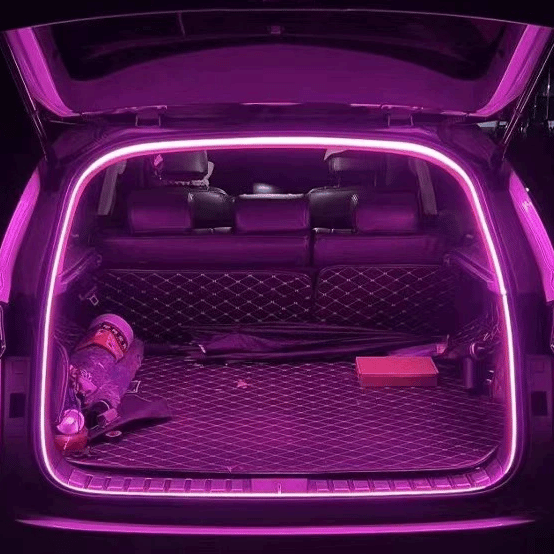 Dynamisk flydende bagagerumsbelysningsstrip