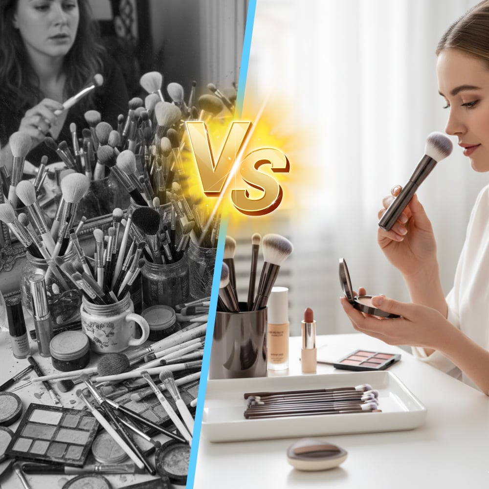 20-delt makeupbørstesæt