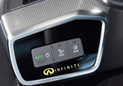 Metalbilklistermærker - 4 stk.