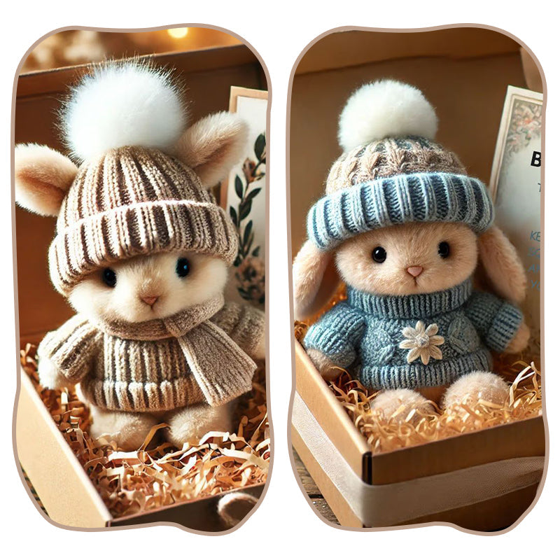 🐇 Påsketilbud på håndlavede mini-kaninbamser