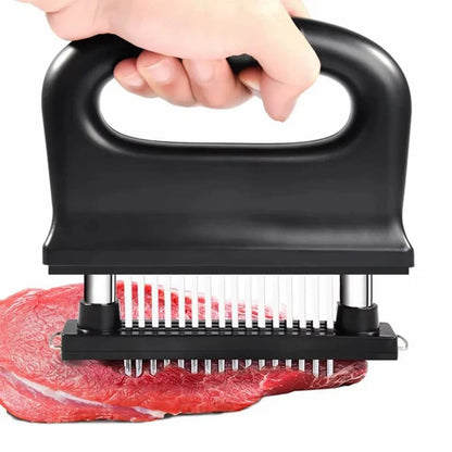 Kødskærer med 48 rustfri knive til at gøre bøf, kylling, oksekød og svinekød mørt.