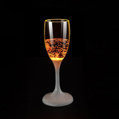 LED-belyste glas til vin og champagne