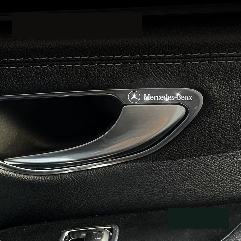 Metalbilklistermærker - 4 stk.