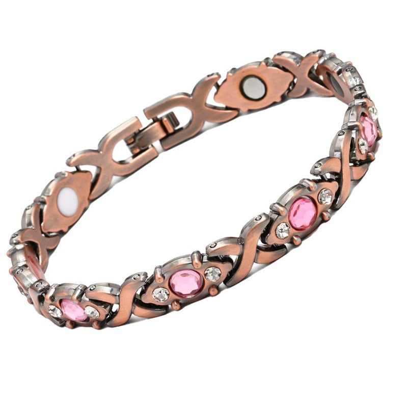 Rosaguld magnetarmbånd