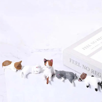 Håndmalede små kattefigurer til dit skrivebord 😺