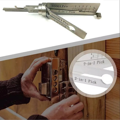 Lockpick-sæt i rustfrit stål