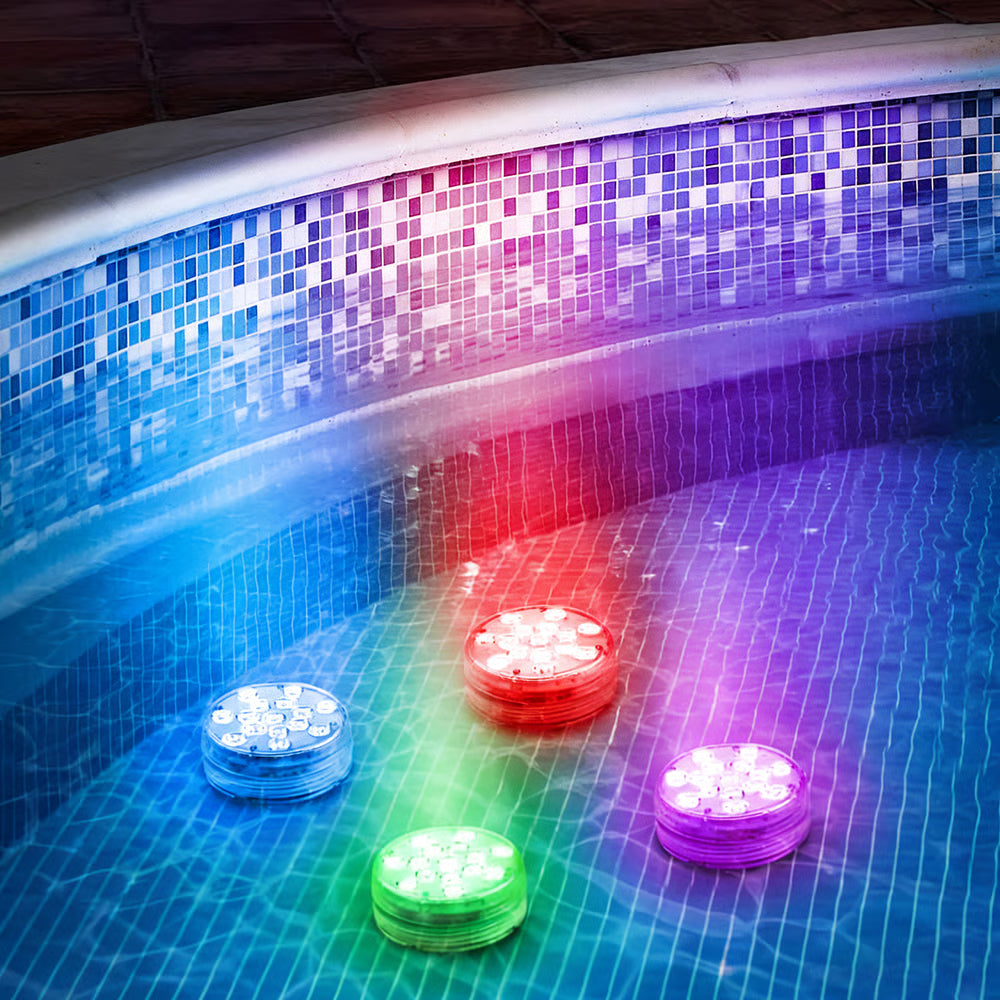 LED-belysning til pool, spa eller springvand – Vandtætte