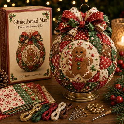 DIY-julekugler – patchwork-sæt