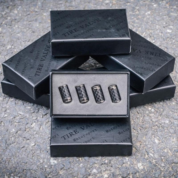 Ventilhætter i kulfiber til dæk – lækagesikkert hjulbeskyttelsessæt