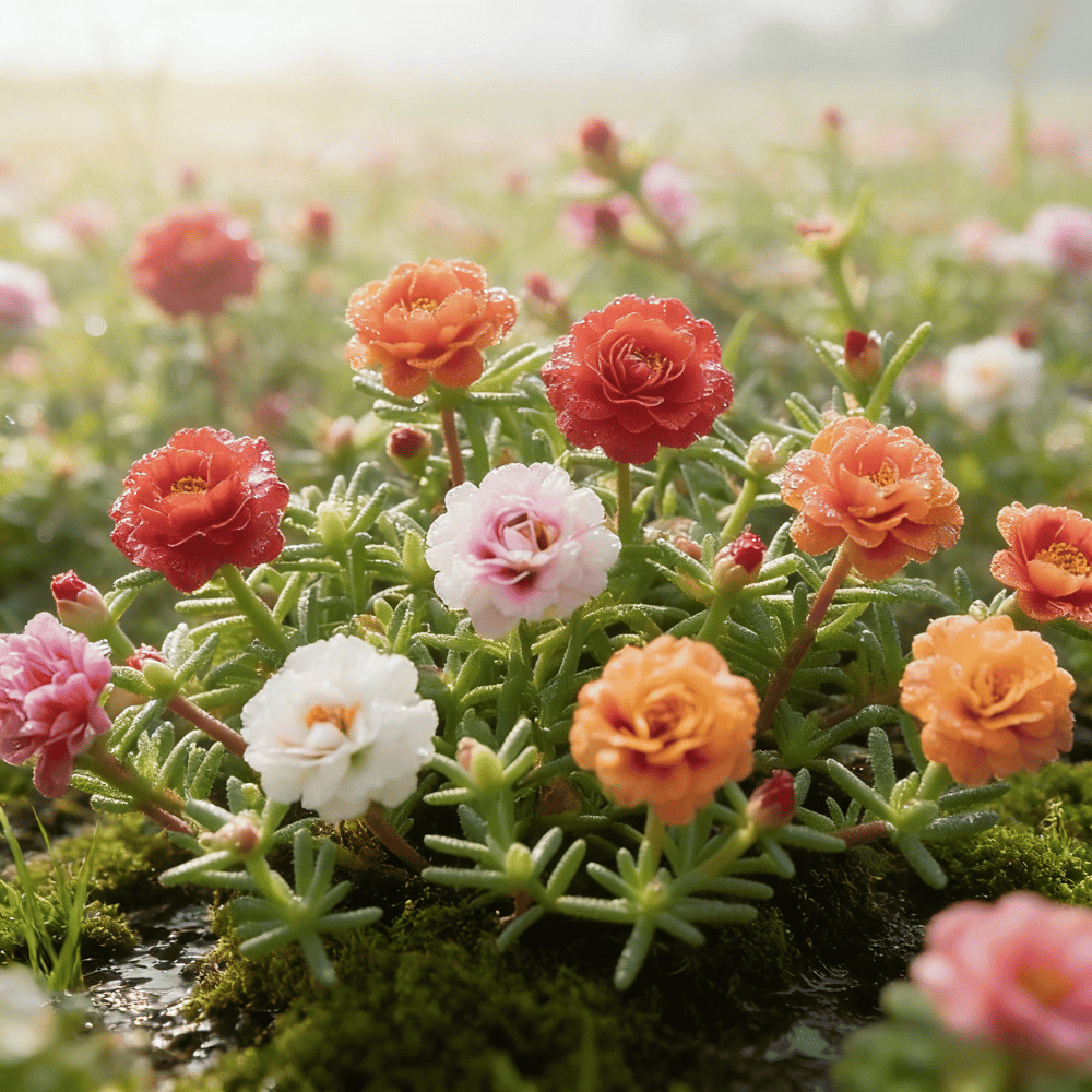🌸 Mosrosefrøblanding (1000 stk.) 🌿 Portulak / solroser