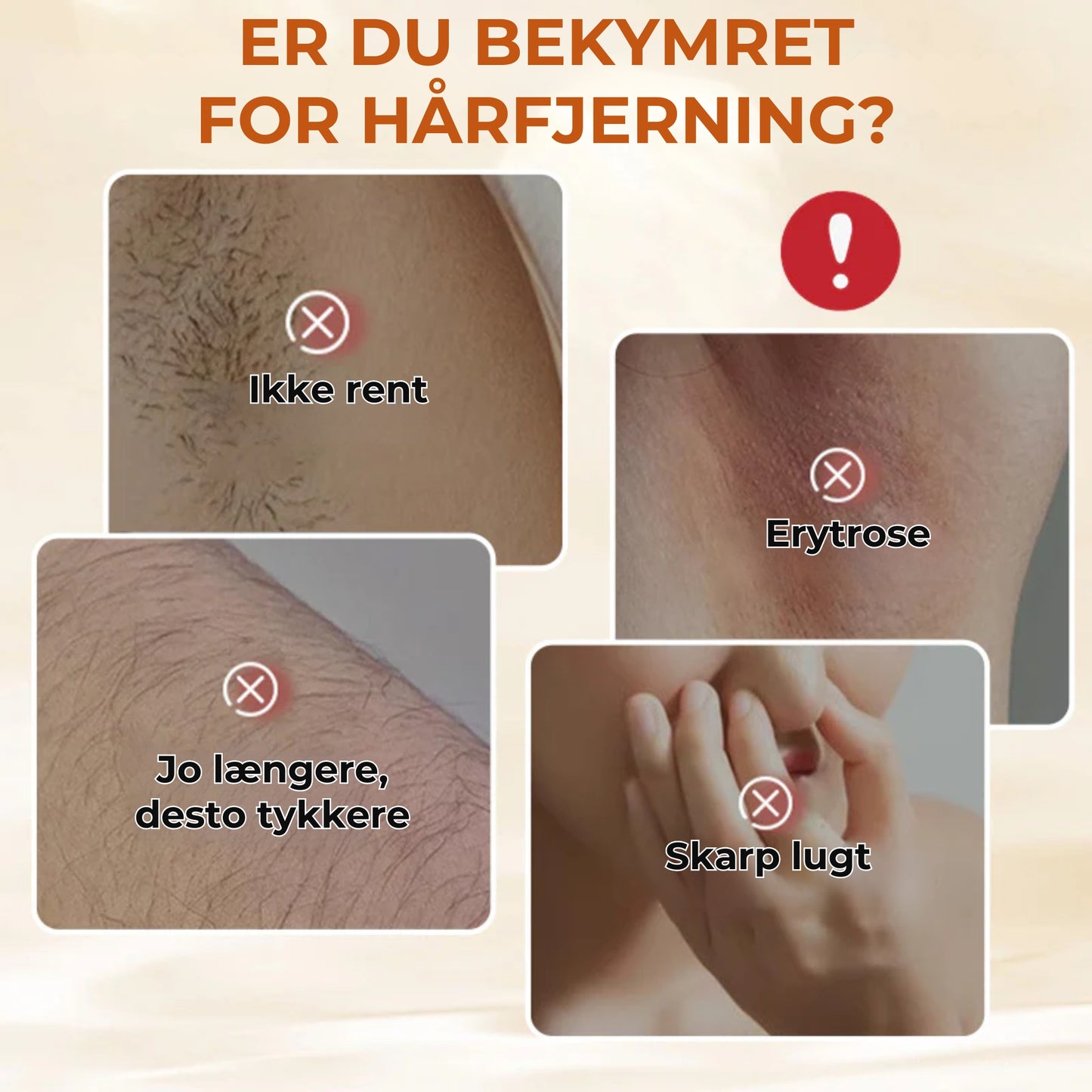 Aromatisk hårfjerningscreme
