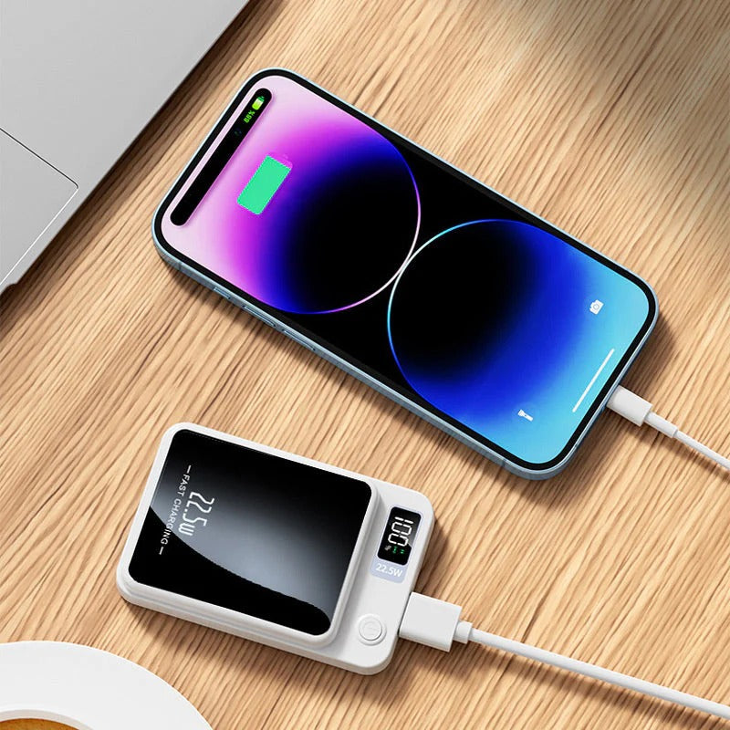22,5 W ultratynd, hurtigt opladelig 20000 mAh powerbank