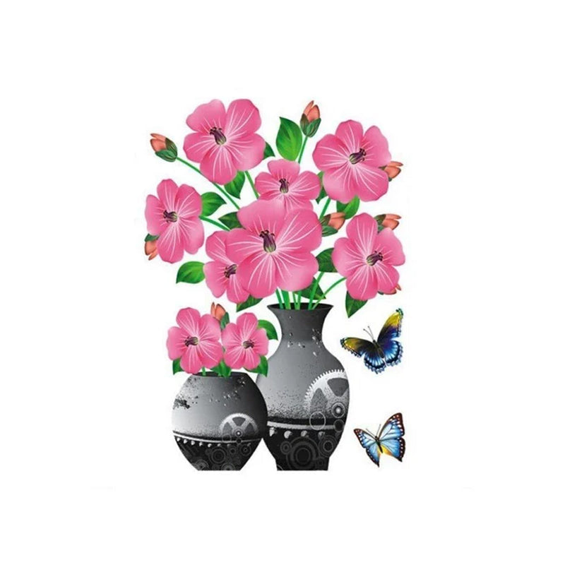 Vægklistermærker med 3D-planter