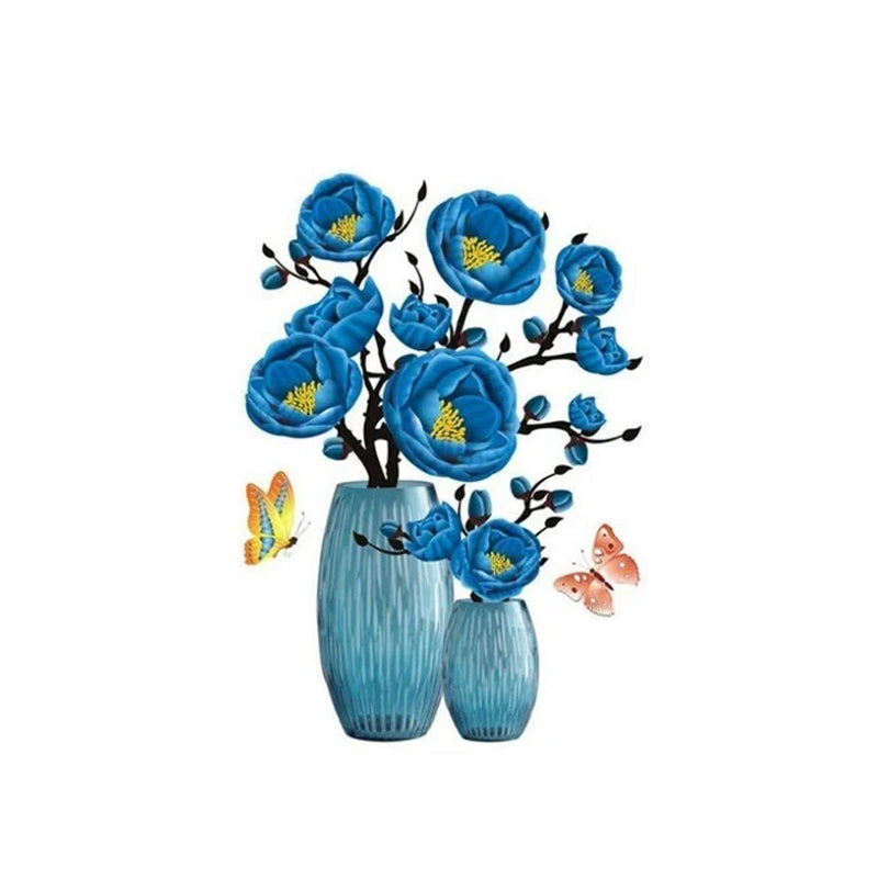 Vægklistermærker med 3D-planter