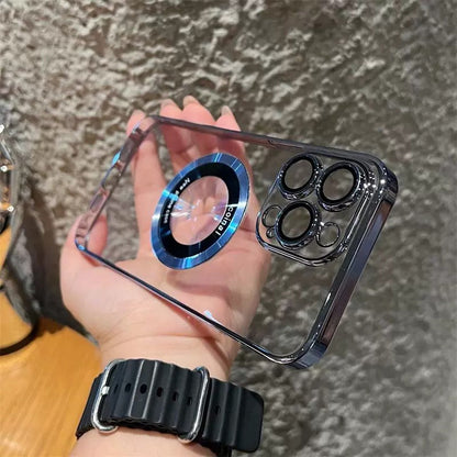 Gennemsigtig magnetisk iPhone-cover