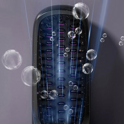 Trådløs keramisk varme hårglatningsbørste