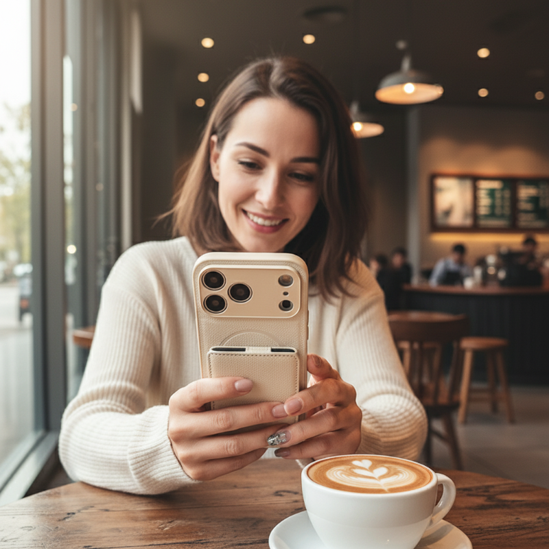 📱 Fingeraftryksresistente magnetiske mobiltelefonetuier til 12-17-serien