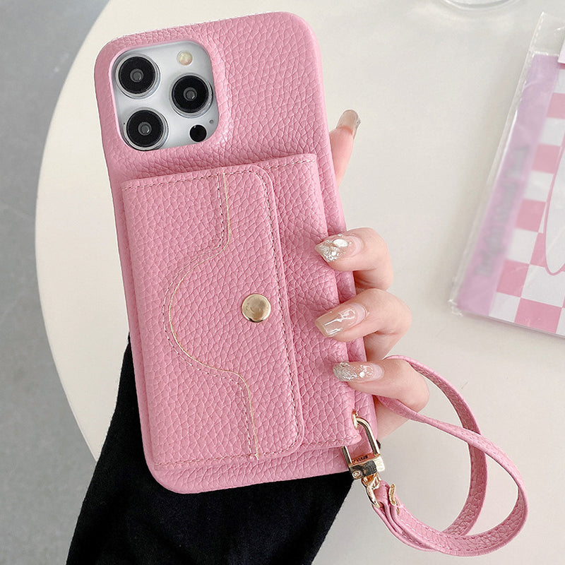 🔥📱 iPhone-cover til kvinder med indbygget pung