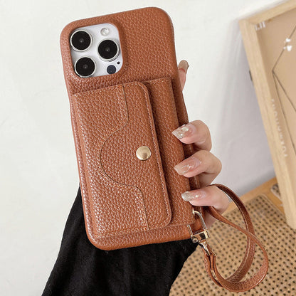 🔥📱 iPhone-cover til kvinder med indbygget pung