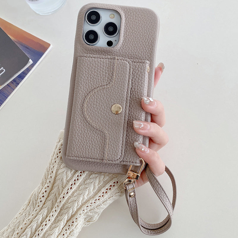 🔥📱 iPhone-cover til kvinder med indbygget pung