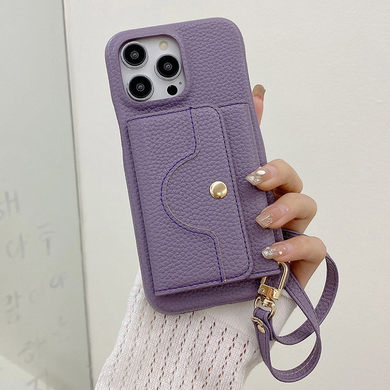 🔥📱 iPhone-cover til kvinder med indbygget pung