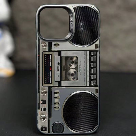 Retro kassetteafspiller-cover til iPhone