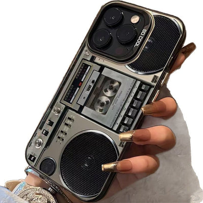 Retro kassetteafspiller-cover til iPhone