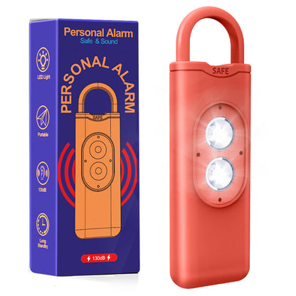 Selvforsvar-alarm-nøglering med LED-blinklys
